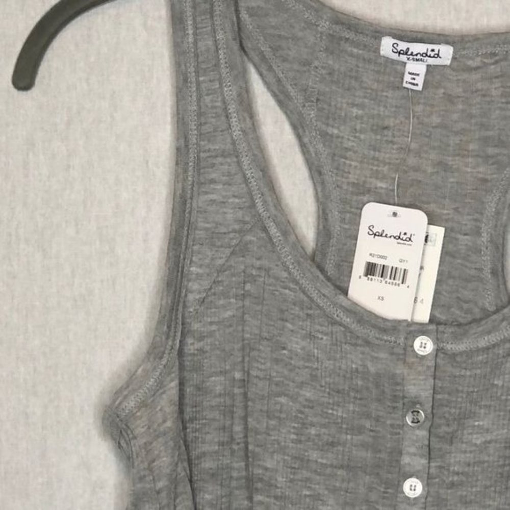 SPLENDID Racerback Sleep Tank In Light - Picture 3 of 9